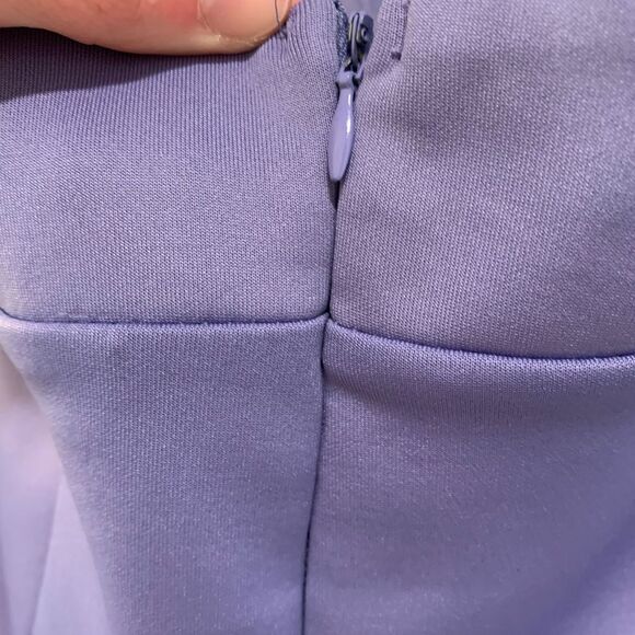Venus | Lilac purple satin holter top dress size 8 - Picture 6 of 7